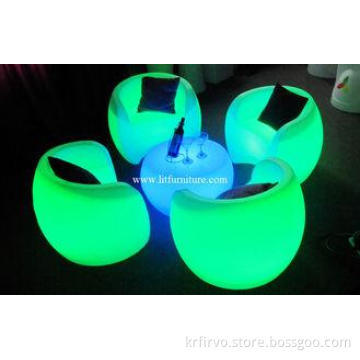 CE , ROHS , UL Illuminated / Glow Chair with 16 colors ligh